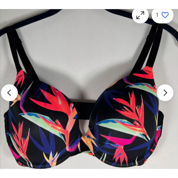 PINK Victoria's Secret Wear Everywhere Bra Size 32DD Pushup Bra - Picture 1 of 6